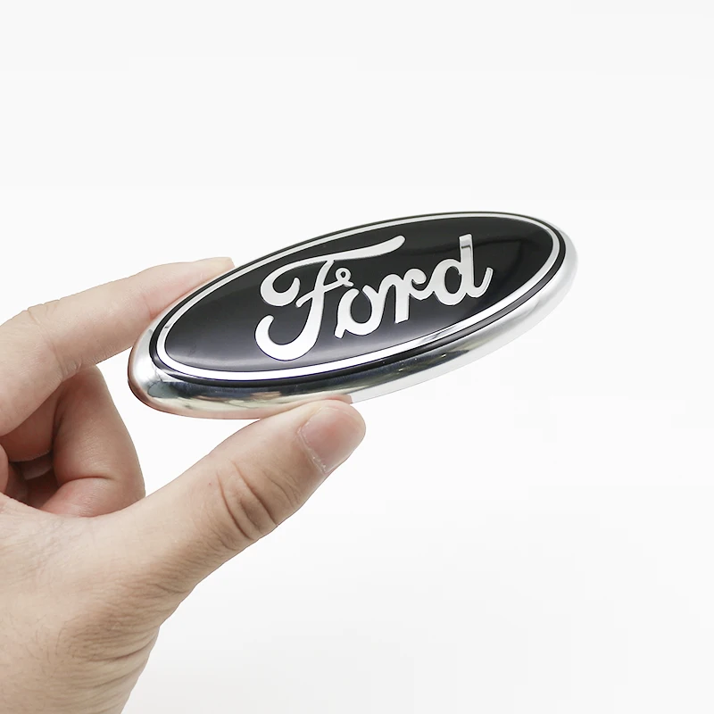 11.5cm Car Front Grille Logo Trunk Accessorie Hood Sticker For Ford Focus Fiesta mk6 mk7 Mondeo Ranger S-MAX Kuga EcoSport B-MAX view 5