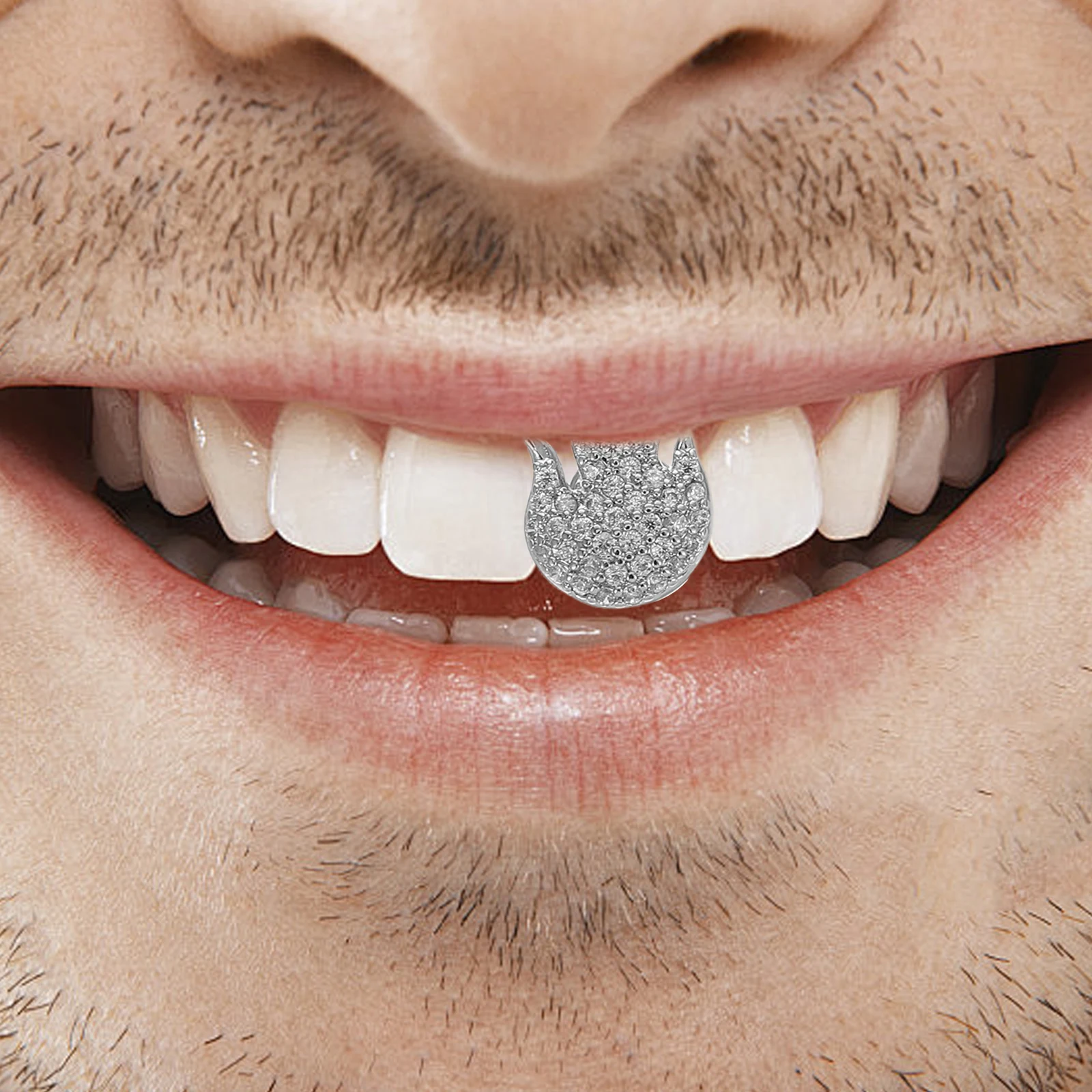 

Single Tooth Cap Hip Hop Grill Trendy Party Concert Performance Tooth Jewelry Unique Teeth Accessory