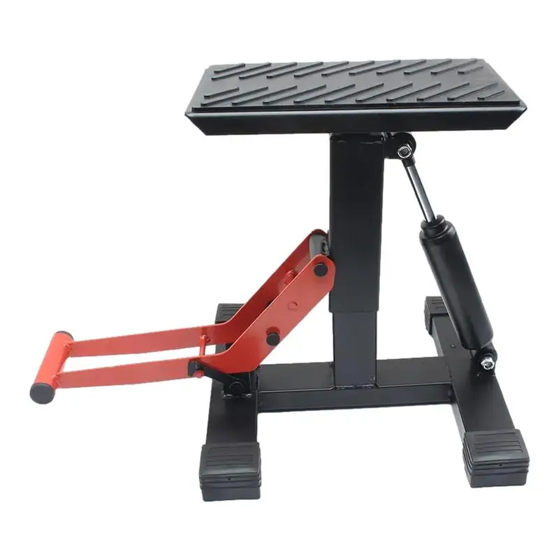 Motorcycle Lift And Bike Stand Scissor Lift Jacks 1200Lb Capacity Adjustable Height From 10 To 17 Inches Suitable For Dirt Bikes