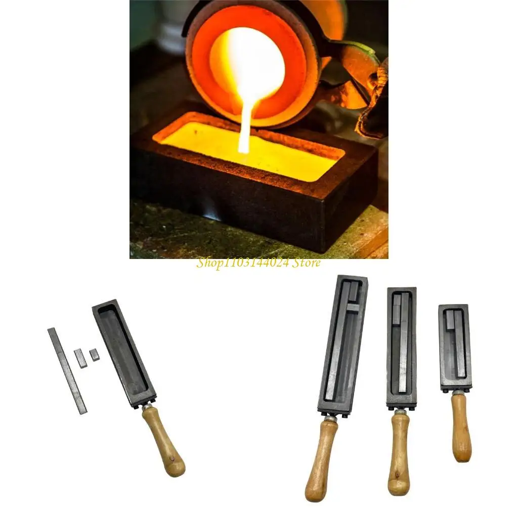 

N5KE Gold Silver Melting Mold Metal Casting Molds Smelting Tool Jewelry Designing Accessories Professional Smithing Tool