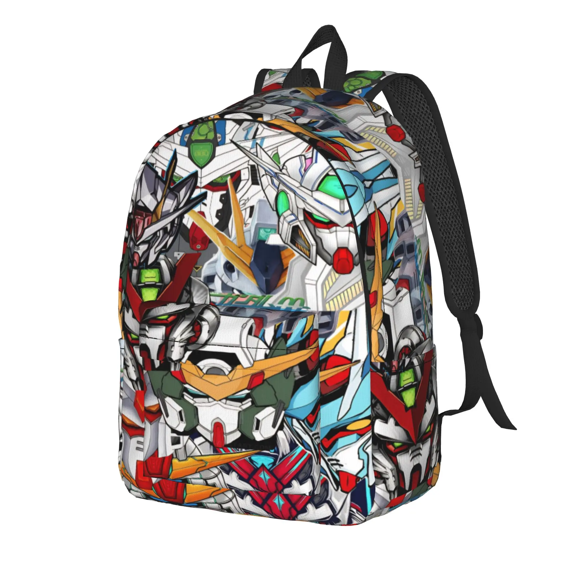 mobile suit gundams Fashion Backpack Outdoor Student Work  Daypack for Men Women College Canvas Bags