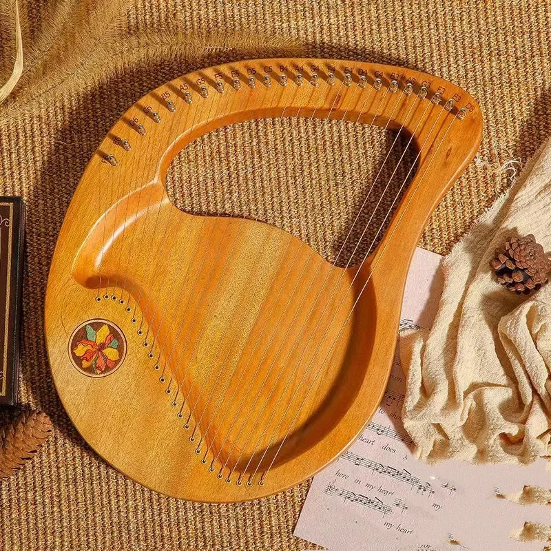تصميم جديد Lyre Mini 16 Tone Harp Beginner جودة عالية 19 Tone Lyre لأداة السلسلة #5