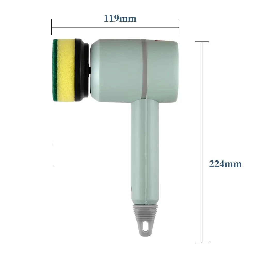 فرشاة تنظيف كهربائية قابلة لإعادة الشحن ، جهاز تنظيف دوار كهربائي ، نافذة ، مطبخ ، حمام ، أدوات تنظيف ، أدوات منزلية #5