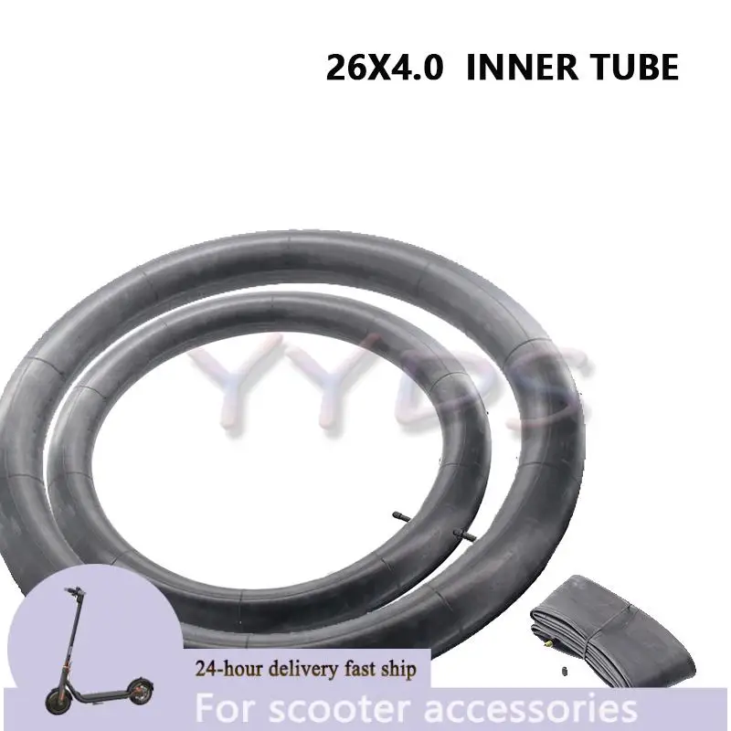 Tyres 26x4 26x4.0 26x4.00 Inner Camera Straight Butyl Rubber Inner Tube For 26 Inch Tire Electric Vehicle Accessories