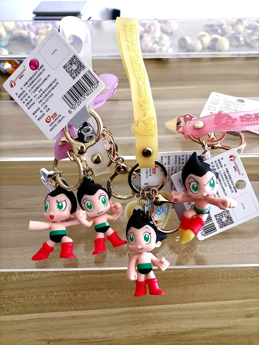 Mighty Atom Bag Pendants Astroboy Tetsuwan Atom Keychain Action Figure Purses Ornaments Collectible Children Gifts