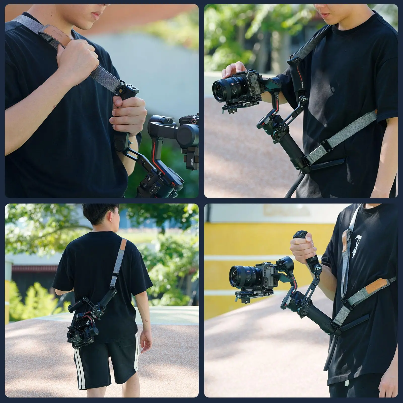 SmallRig RS3 RS2 Weight-Reducing Shoulder Strap Compatible wIth Sling Handle for DJI Gimbal Belt for DJI RS4/RS3 Pro/RS4Pro 4118