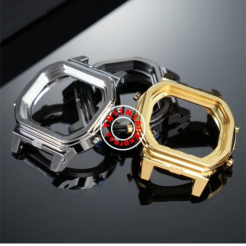 For Casio G-Shock GW-B5600 modified watch stainless steel inner shell gold mod case parts Men inner shell button waterproof ring