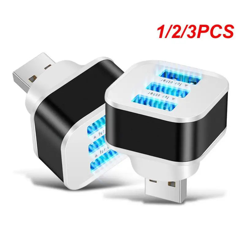 1/2/3PCS Hub Multi USB 2.0 Hub USB Splitter 3-in-1 Multi Ports 2.0 USB Extender Adapter Port Splitter For PC Computer