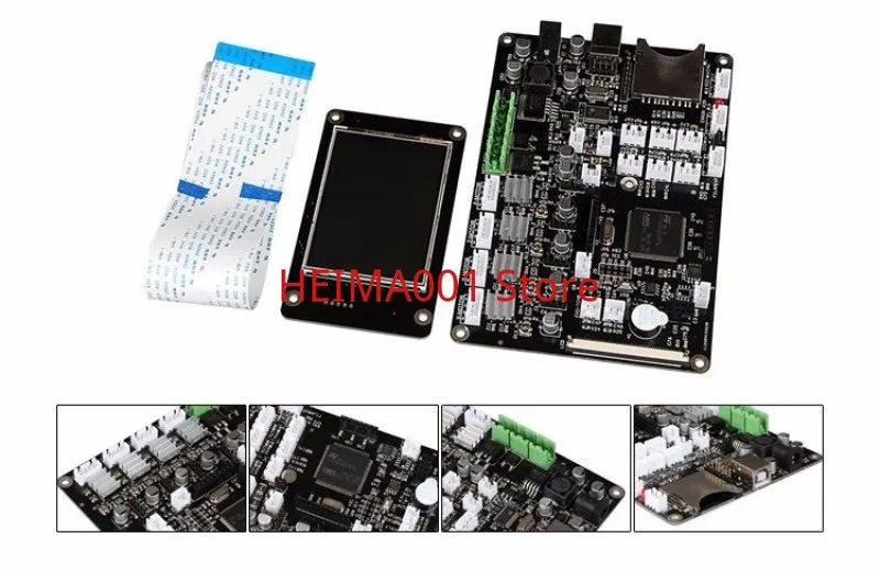 

3d Printer Motherboard Diy Red Rabbit Control Board 2.8 Inch Touch Screen Single Head Heat Resistance 32 Bit Main Control Board