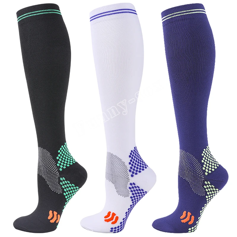 1/3 Pairs Dropship Kompression Socken Krampfadern 20-30 Mmhg Männer Frauen Socken Für Laufen Radfahren, fußball Fußball Strümpfe – Detail 14