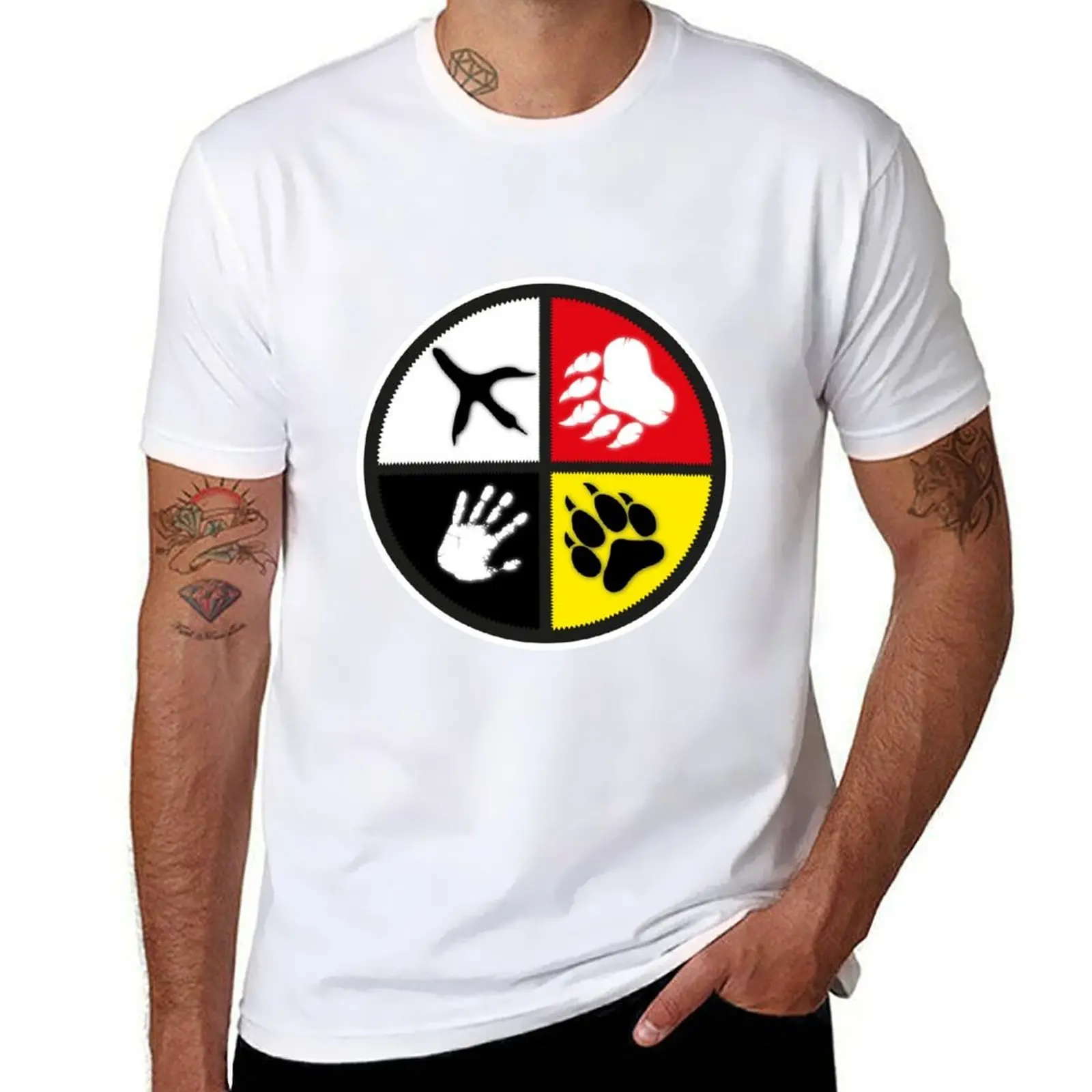 

Native Americans Medicine Wheel T-Shirt man t shirts graphic t shirts with prints T-Shirt