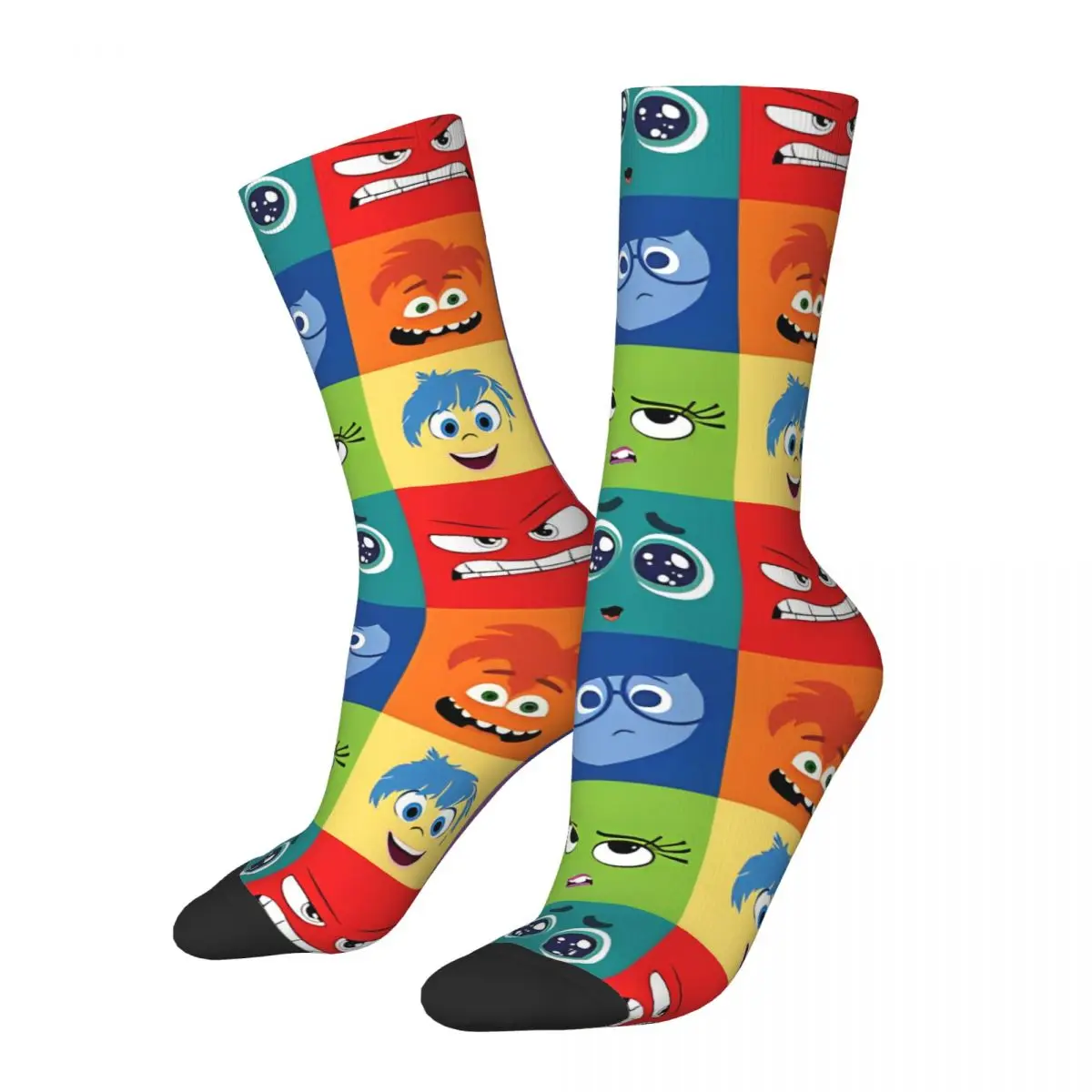 Inside Out Character Face Socks Men Women Fashion Cartoon Socks Crazy Spring Summer Autumn Winter Middle Tube Socks Gifts