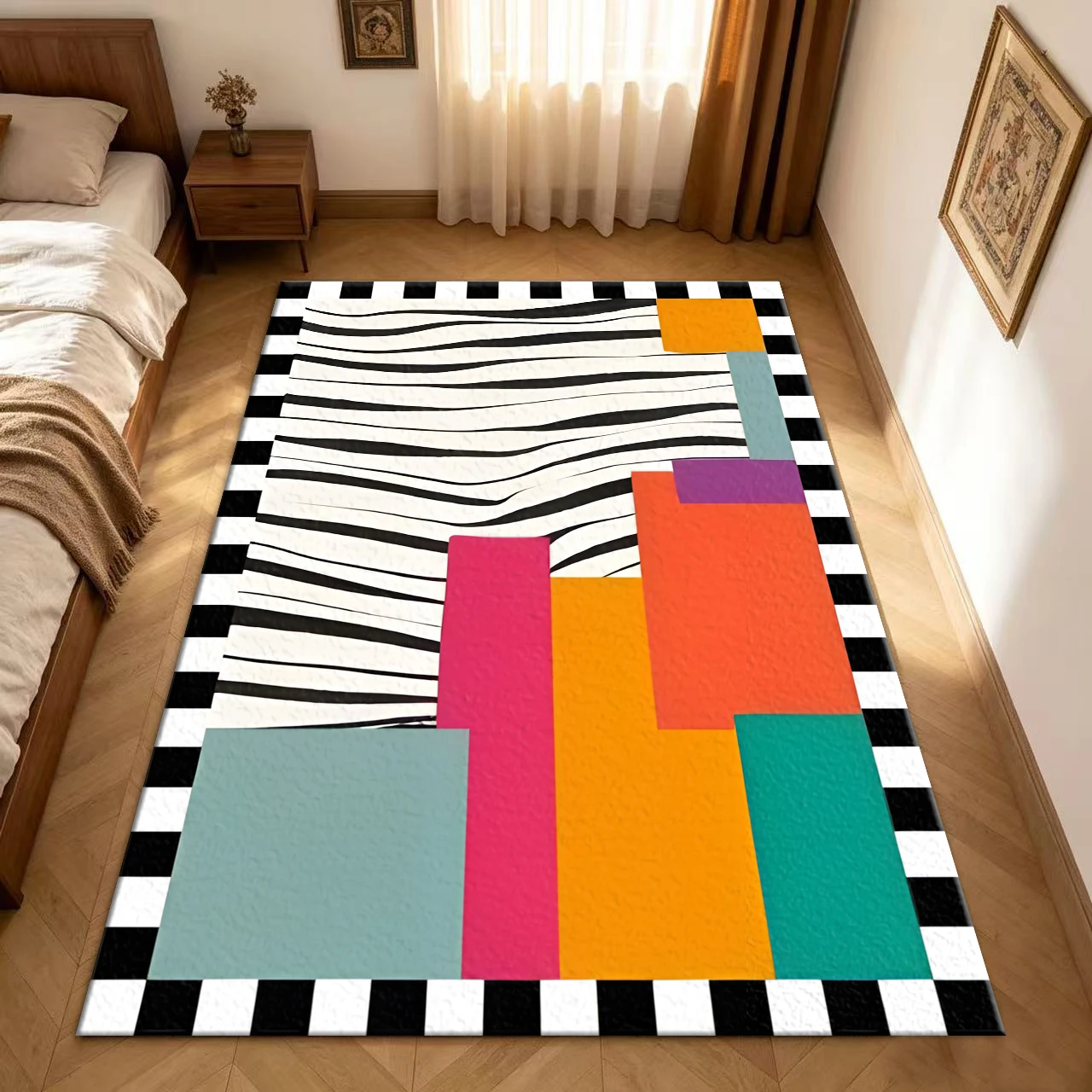 Alfombra Moderna con Estampado - Printed Rug Abstract reseña y precio