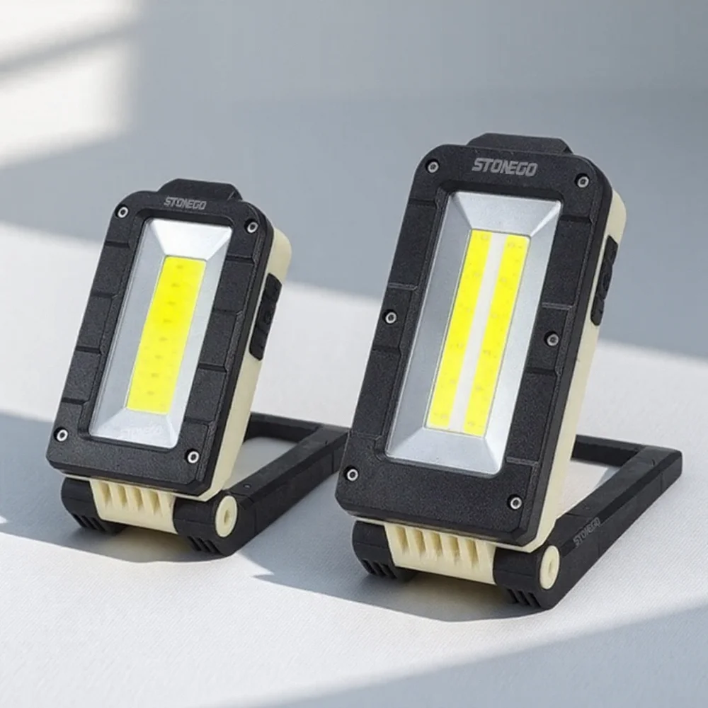 

USB Rechargeable Folding Magnetic Work Light Handheld Portable Outdoor Flashlight for Maintenance and Camping
