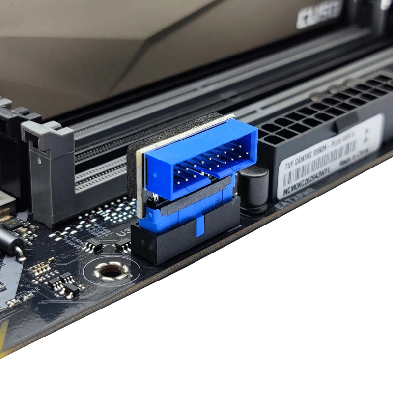 موصل USB محول اللوحة 19Pin إلى 19Pin رأس 19 دبوس ذكر إلى أنثى مجلس USB3.2 GEN1 19Pin/20Pin المقبس الناهض محول