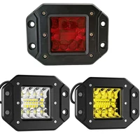 Barra de luz LED de trabajo de montaje empotrado para coche de 5 pulgadas, 12V-60V, faro todoterreno, luz LED de inundación de 48W para Jeep Car Volvo 4runner Wrangler