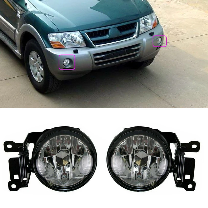 

1 пара передних противотуманных фар (левая и правая) для Mitsubishi Montero Pajero Sport 2000-2004 годов выпуска