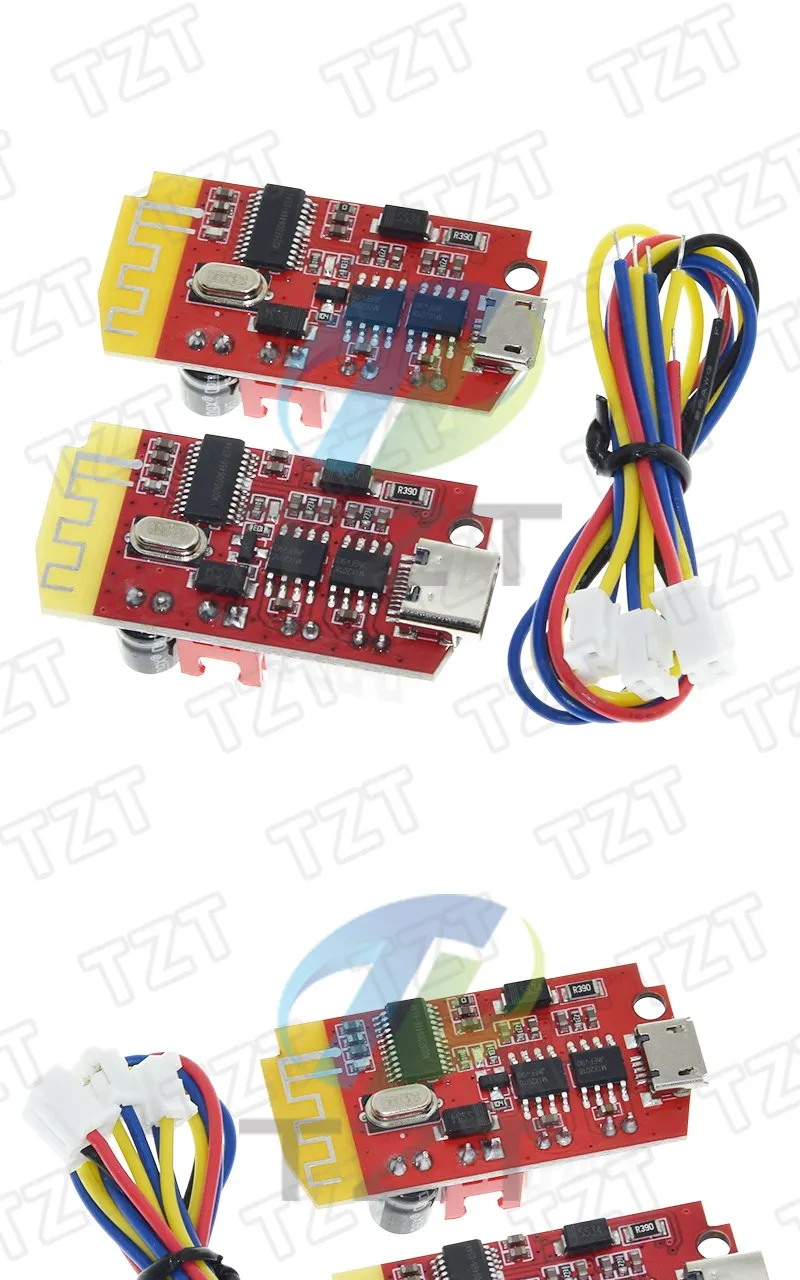 DC 3.7V 5V 5W Digitale Audio-Verstärkerplatine Doppelplatte DIY Bluetooth-5.0 Lautsprecher-Sound-Musikmodul Typ-C/Micro-USB – Detail 3