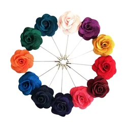 BoYuTe (20 Pieces/Lot) High Quality Camellia Flower Lapel Pin Brooch Base Men Jewelry Accessories and Components