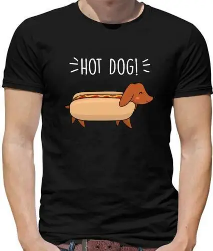 Hotdog (Dackel) Herren - Wurst Hund - Süß - Essen - Welpe - Hunde