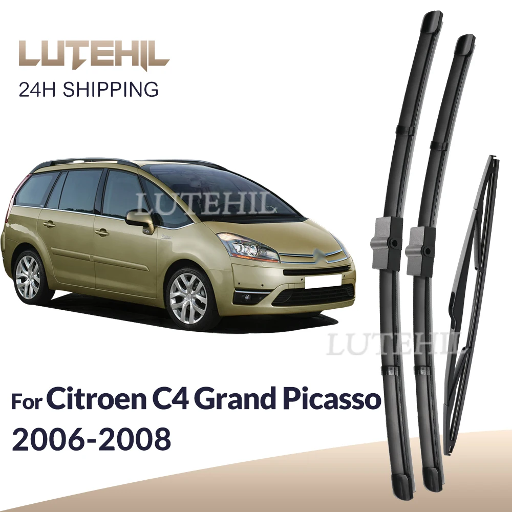 Juego de limpiaparabrisas delantero y trasero para Citroen C4 Grand Picasso / C4 Picasso 2006 2007 2008 parabrisas 30 "30" 14"
