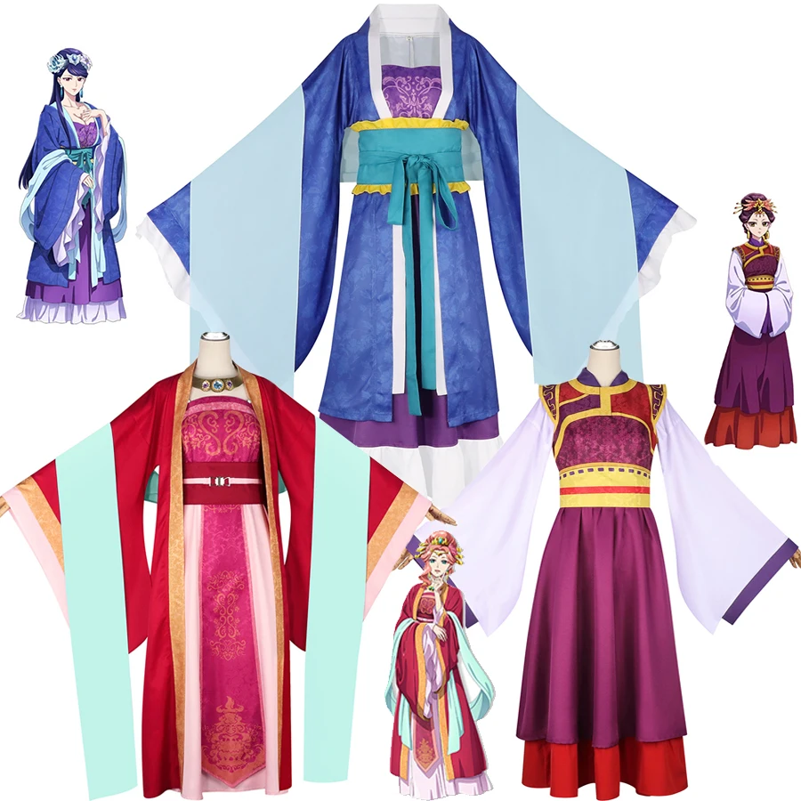 The Apothecary Diaries Lihua Cosplay Costumes Anime Cosplay Lihua Dress Coat Hanfu Women Halloween Party Dresses Suit