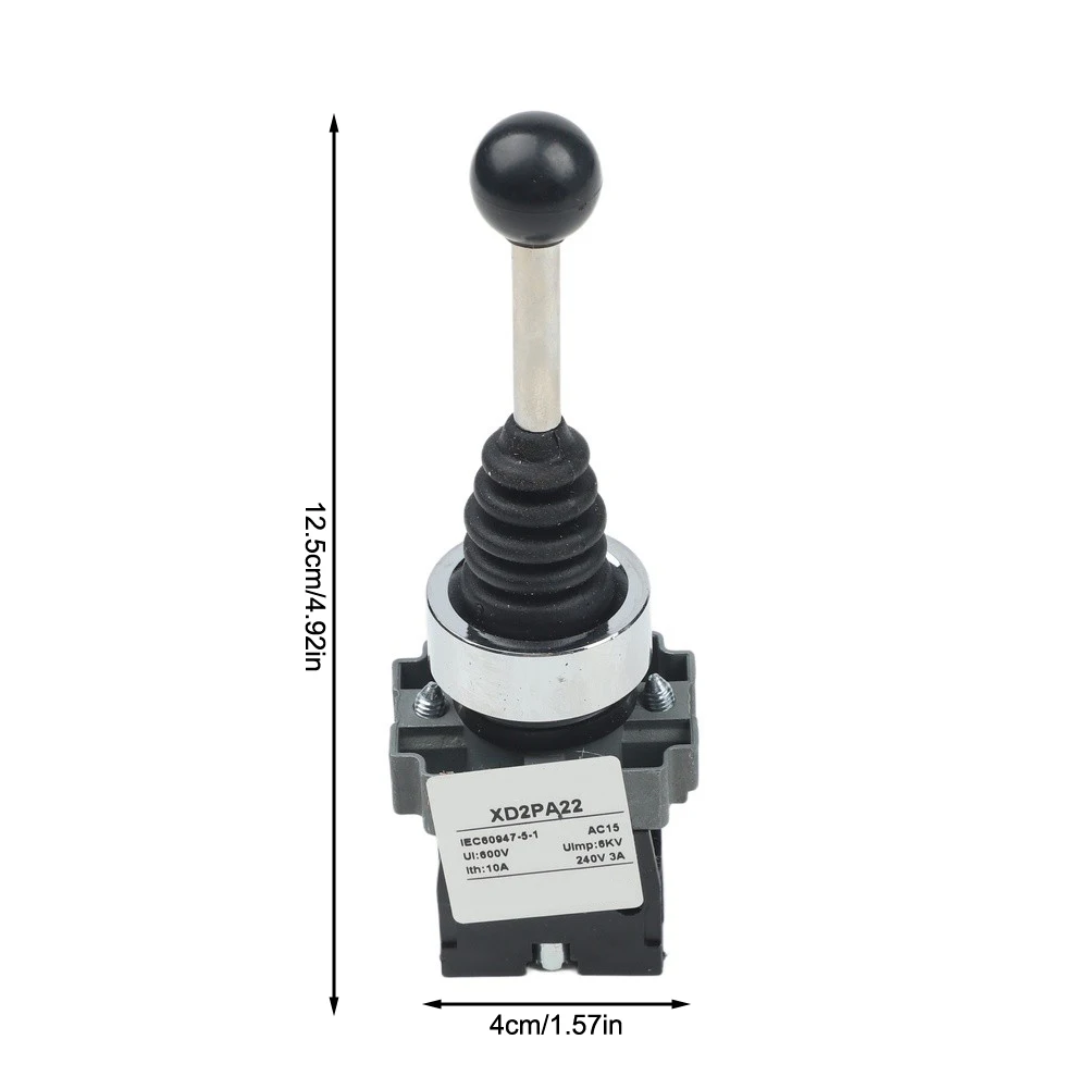 2NO Switch Industrial Switch Dust for proof Easy Assembly Manual Control Oil Resistant Spring Return Mechanism Standard Size