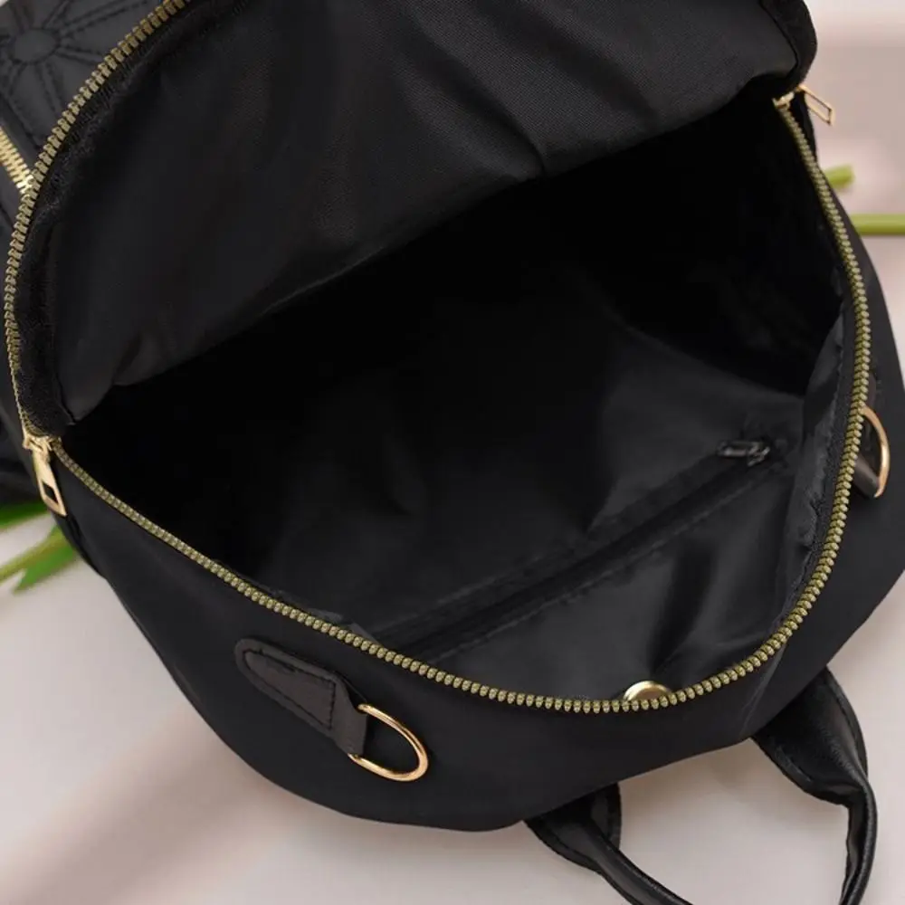 

Oxford Cloth Simple Luxury Backpack Small Pack Solid Color Solid Color Shoulder Bag Multi-functional Korean Style Retro Backpack