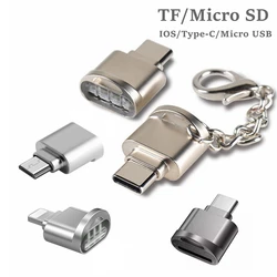 Type C IOS 8in To Micro-SD TF Adapter Cardreader USB C Card Reader Smart Memory Card Reader Connect For iPhone 15 Samsung Laptop