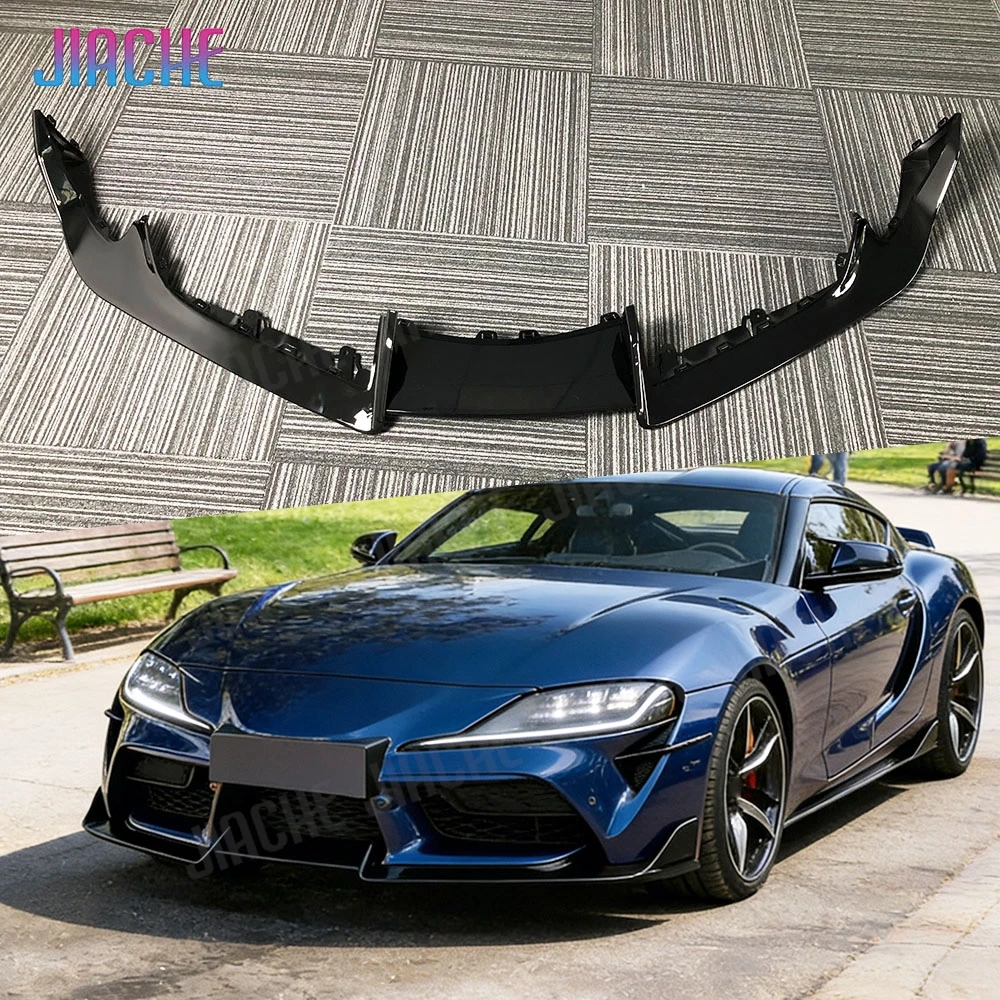 JIACHE Trockener Carbon-Frontspoiler für Toyota Supra A90 A91 2019-2025 – Frontstoßstangen-Diffusor-Schutz