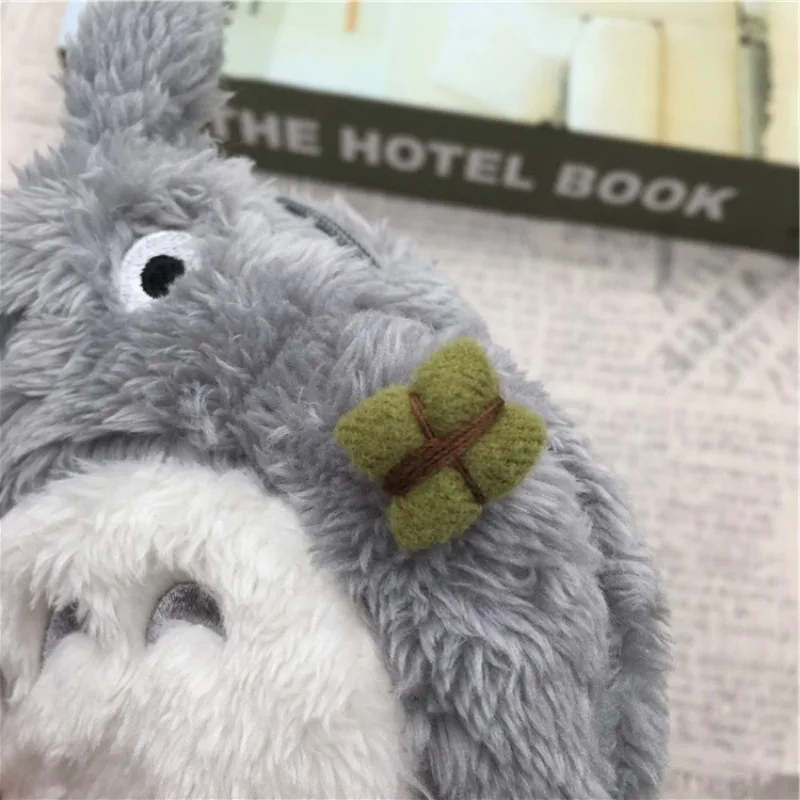 Ghibli Totoro Dust Bunny Plush Coin Purse & Keychain - Cute Kawaii Cartoon Wallet Card Holder for Girls, Women Gifts  Anime Fans