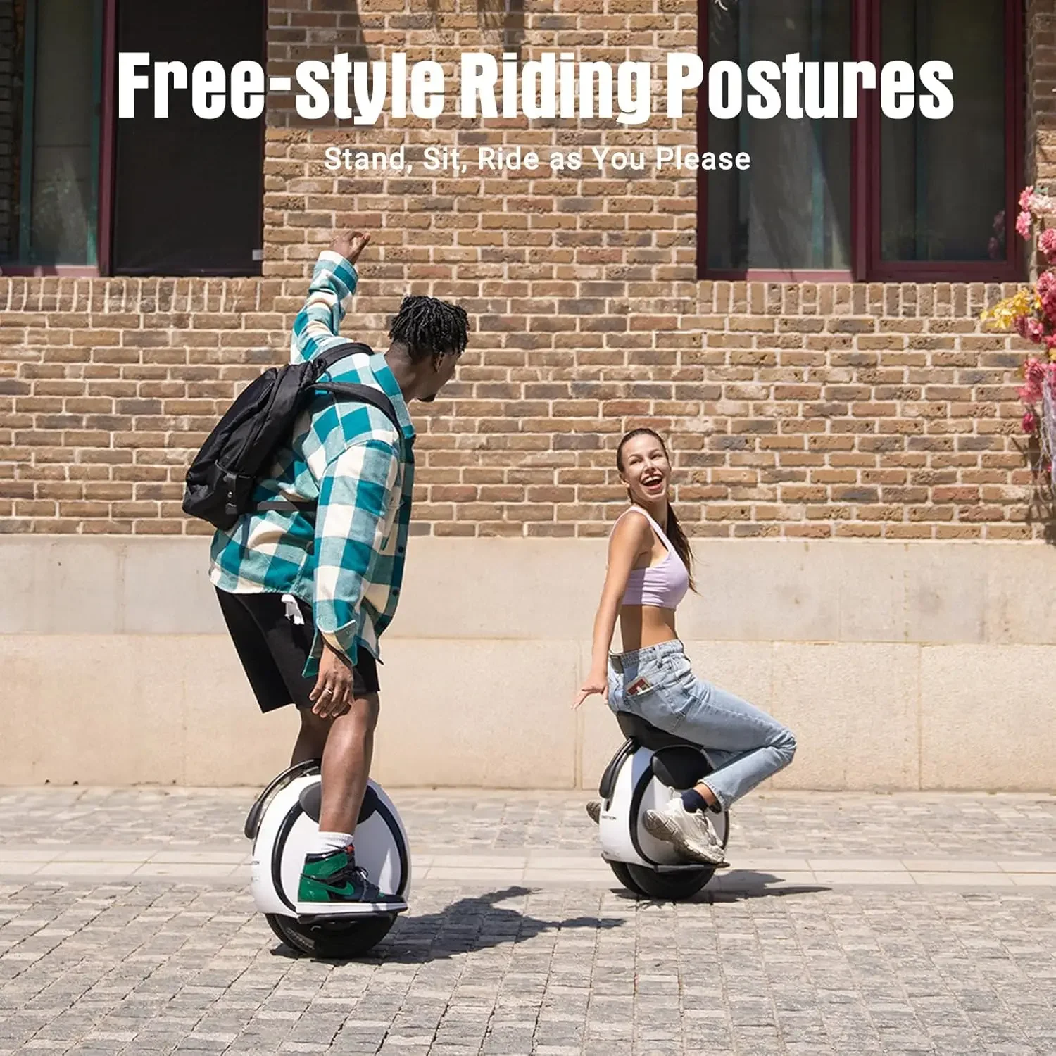 Electric Unicycle - 14 Inch Self-Balancing Electric One Wheel Portable EUC for Commuting & Entertainment