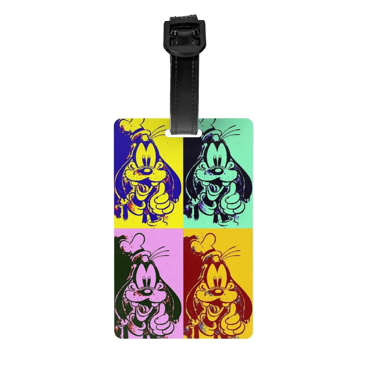 

Custom G-Goofy Goof Cartoon Luggage Tag Travel Bag Suitcase Privacy Cover ID Label
