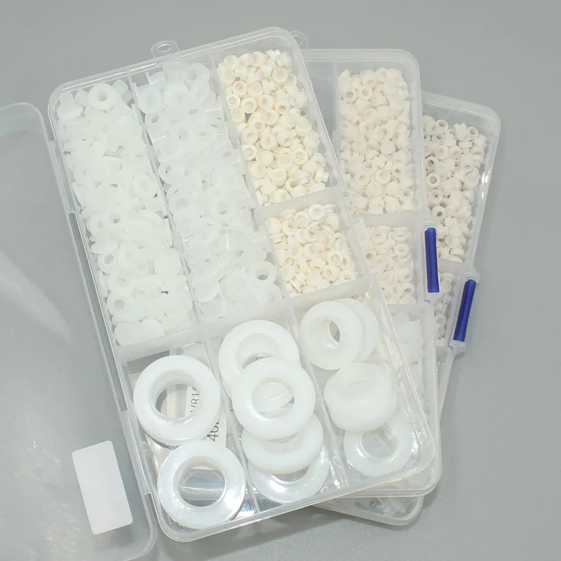 Schwarz Weiß Schraube Nylon Transistor Dichtung Die Schritt T-Typ Kunststoff Unterlegscheibe Isolierung Abstandshalter Gewindeschutz T-förmig für Schrauben – Detail 2