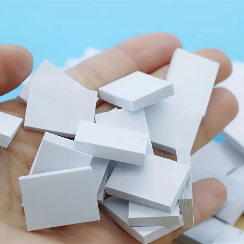10-Piece Miniature White Book Set - DIY Model Accessories for Turnable Pages, Dollhouses, and Mini Libraries