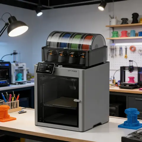 P2S Combo 3D Printer All-Metal Frame Stable Printing Portable Desktop 3D Printer for Beginners