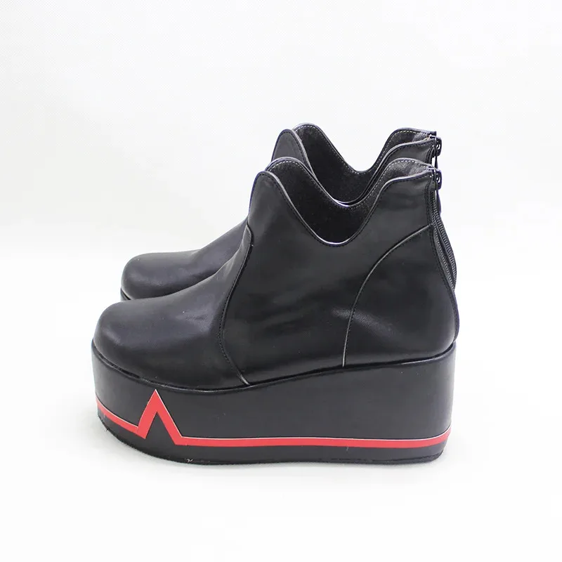 EVA 코스프레 부츠 아야나미 레이 코스프레 신발 PU 가죽 신발 할로윈 카니발 소품 맞춤 제작