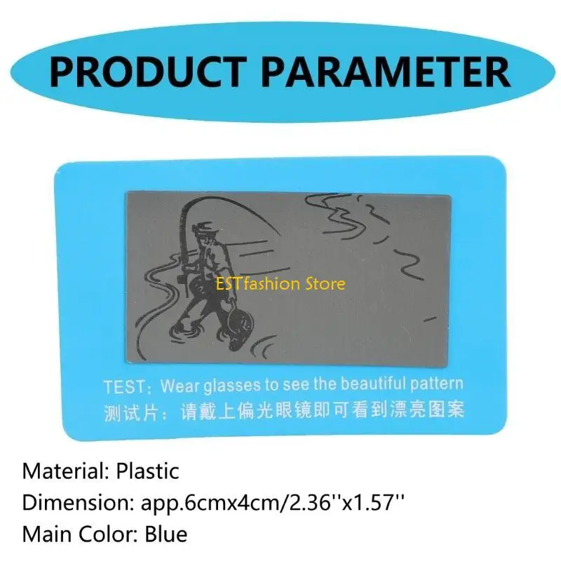 

Y5GC Polarised Sunglasses Lens Shades Glasses Tester Testing Card Check