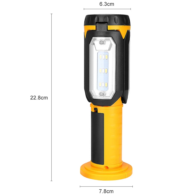 Senter LED Kuat Lampu Kerja LED SMD Lipat Senter LED Multifungsi Dapat Diisi Ulang Dapat Berubah Bentuk Berkemah Mendaki Darurat