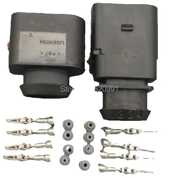 Shhworldsea 1 комплект, 4-контактный разъем 1,5 мм, автоматический датчик температуры, разъем электрического провода для автомобиля VW, грузовика 1J0973804 1J0973704