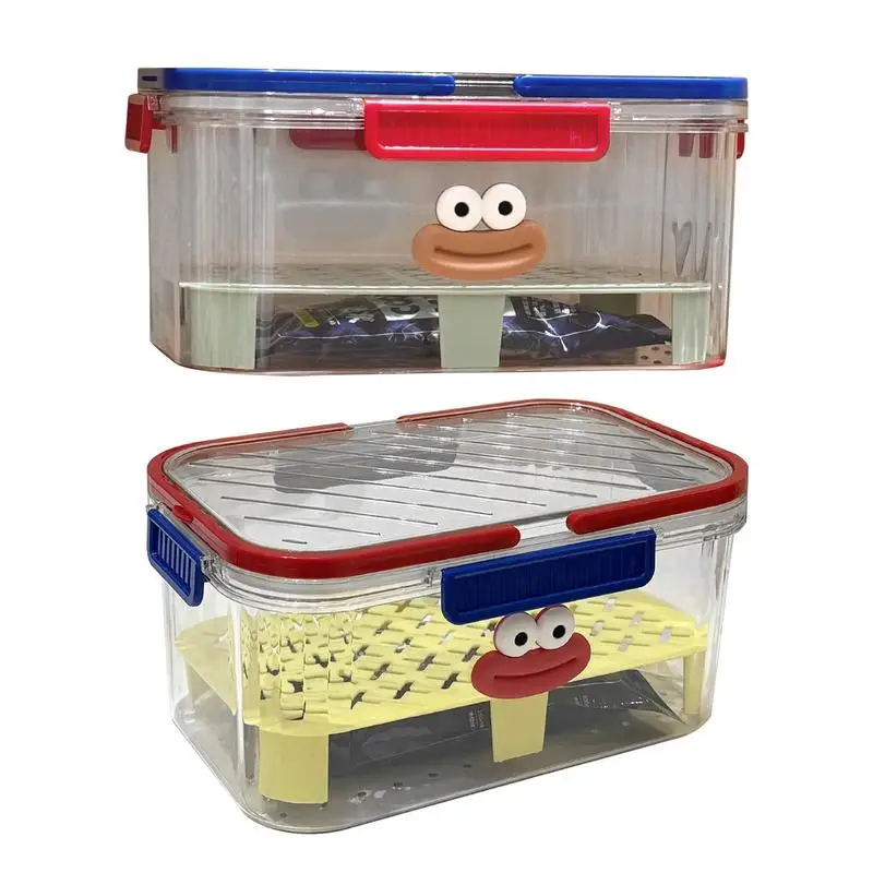 

Контейнер для хранения фруктов на холодильник с крышкой и ручкой