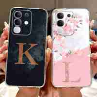 For Vivo Y29 4G Casing Protectors Fashion Letters Cover Soft Phone Case For  Vivo Y 29 Y29 4G Fundas Cellphone Bumper 6.68\