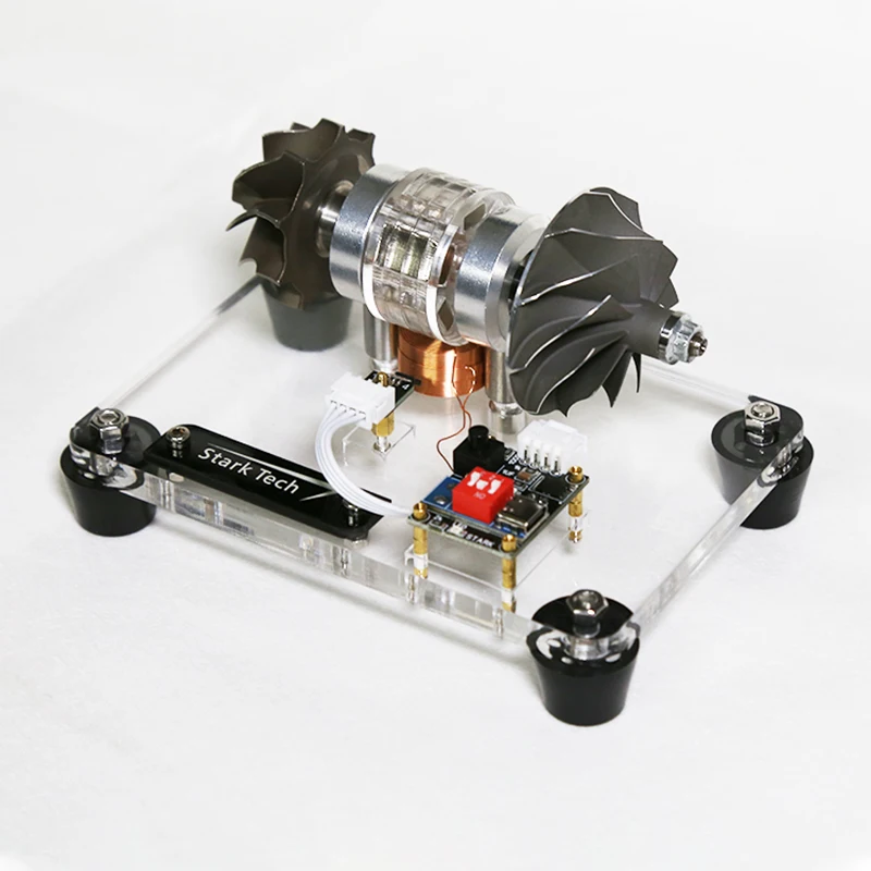 Brushless Motor Model Engine, Supercharged Turbine Blade, Metal Engine, Creative DIY Technology