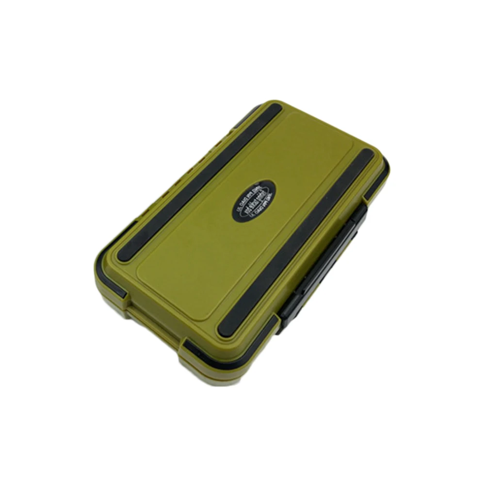 

24pcs Double Sided Fishing Lure Storage Box Waterproof ABS Tackle Case for Hooks Swivels Beads Batteries