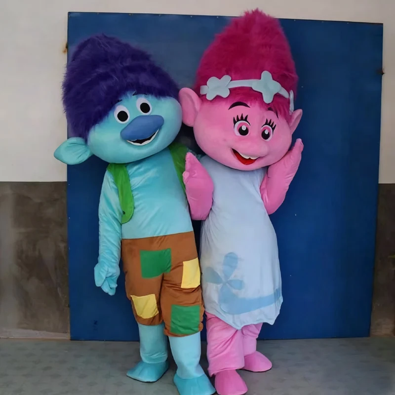 Disfraz de mascota de Disney Poppy Trolls, disfraz de carnaval para adultos, disfraz de cosplay para fiesta de Halloween, mascarada, vacaciones, Navidad