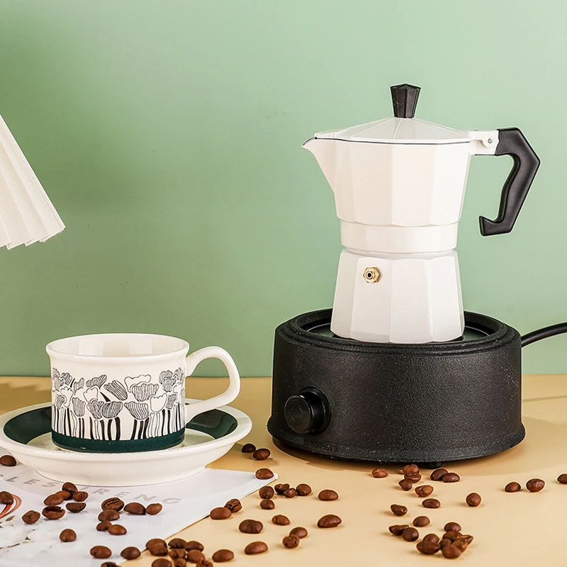 تصميم غلاية ألومنيوم لصانعة قهوة موكا الإيطالية الكلاسيكية عالية الجودة #5