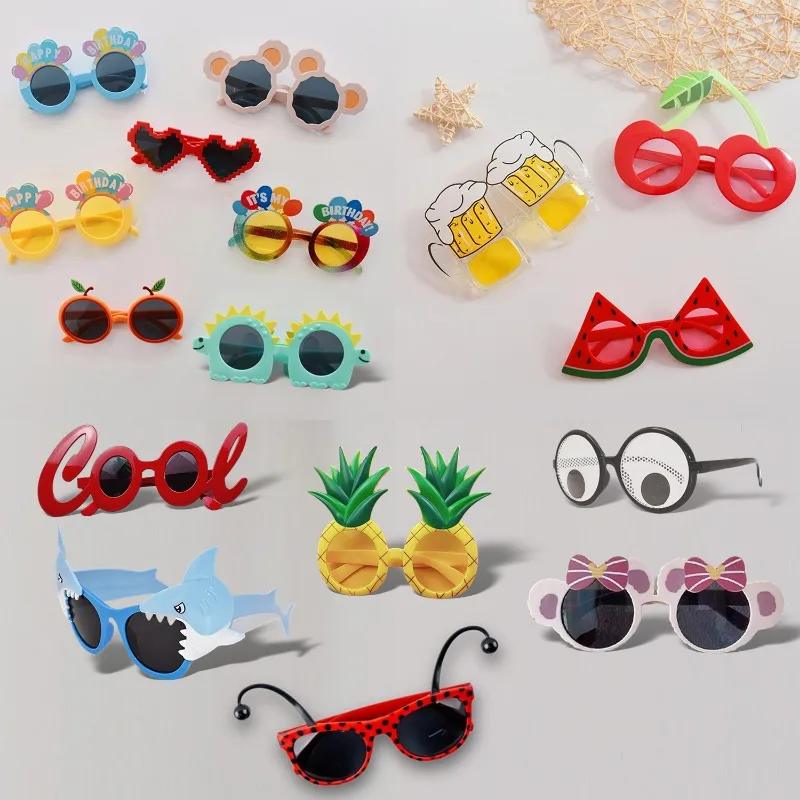 Disney Birthday Party Photo Decoration Cute Glasses