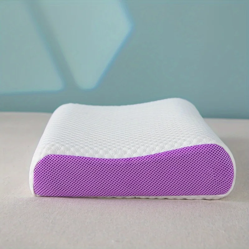 

Pectin Pillow Breathable Air Layer TPE Pillow Washable with Water, Zero Pressure Cervical Neck Pillow Latex Adult Single Pillow