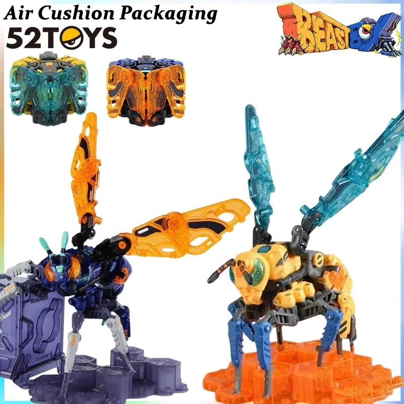 

52TOYS Оригинальная серия BEASTBOX: Трансформируемые фигурки насекомых-воинов (пчела, оса, ниндзя) BB-38, боевые дроны, модели игрушек