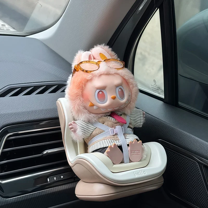 

4-стильное автомобильное кукольное безопасное сиденье, кукла, мультяшное сиденье, стул, модель Kawaii, кукольное сиденье, декор, интерьер автомобиля, Стайлинг, аксессуары Labubu
